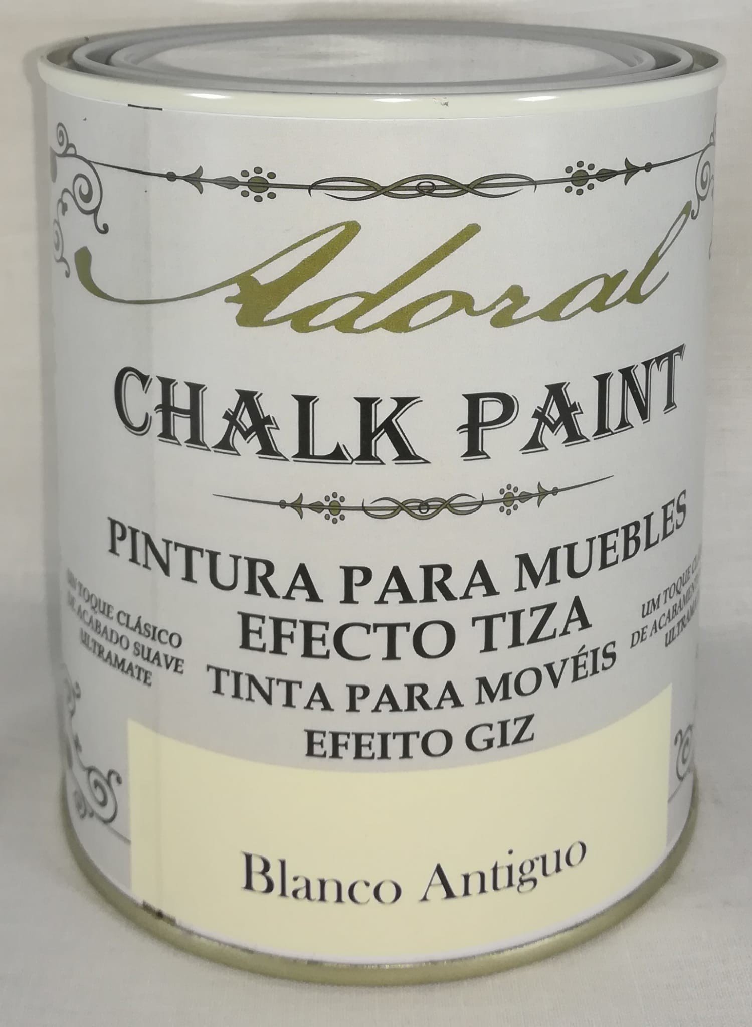 Jane Austen Renacimiento Forzado Pintura Chalk Paint efecto tiza Blanco Antiguo 125ML Adoral 01003063