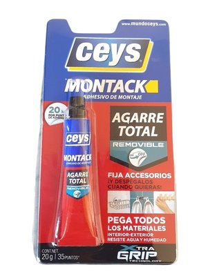 Montack agarre total removible ceys 20gr Ferreteria Moll